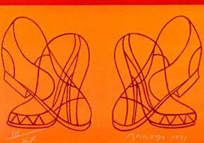 ORELLANA-5 Galería de Arte Obra gráfica Autor: Eduardo Arroyo Título: Masculin fémenin Técnica: Serigrafía